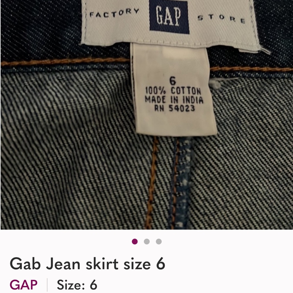 GAP Blue Jean Skirt